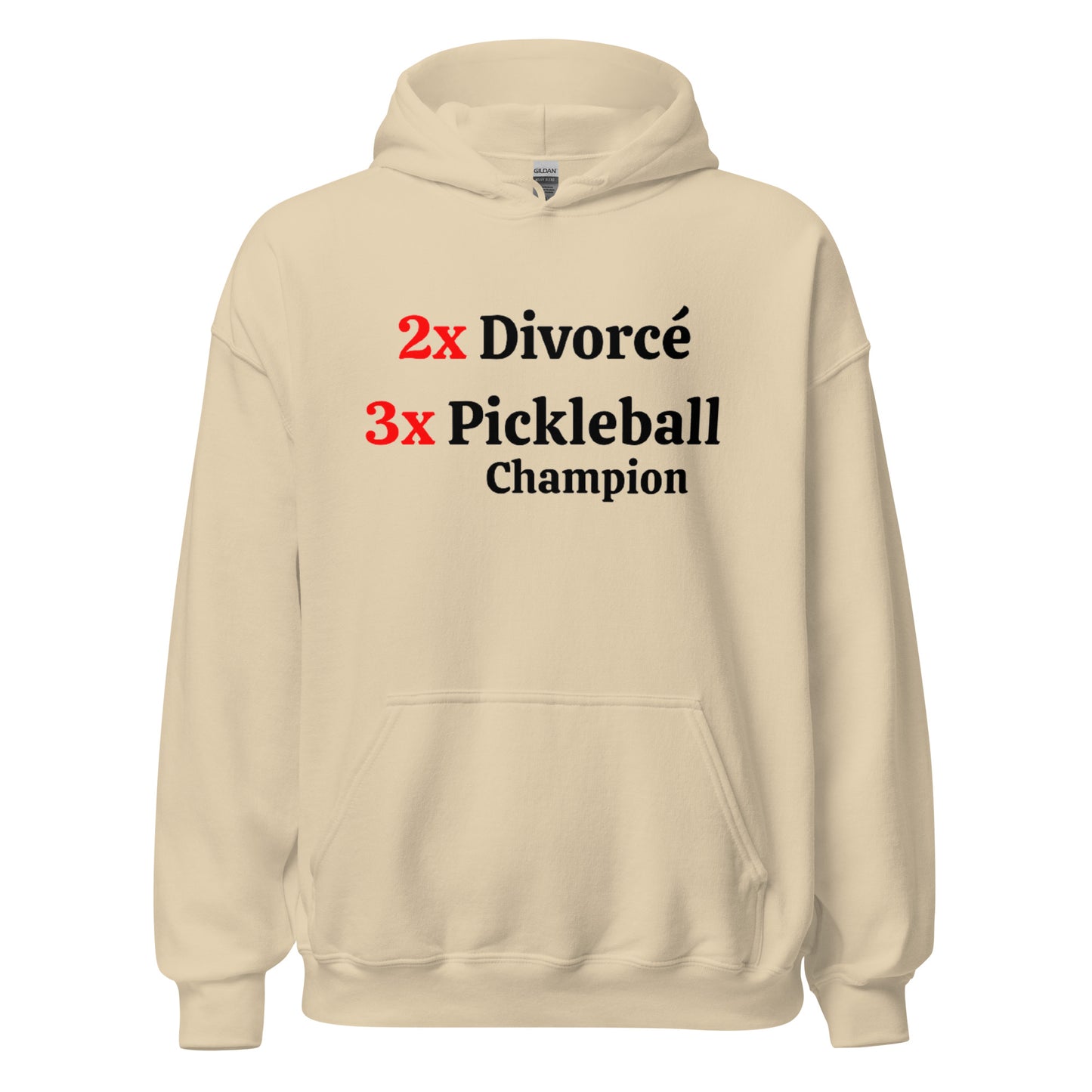 Divorcé vs. Pickleballer Hoodie